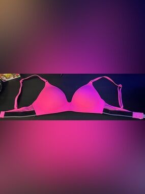 Victoria's Secret Pink Hot Pink Bra with Adjustable Straps